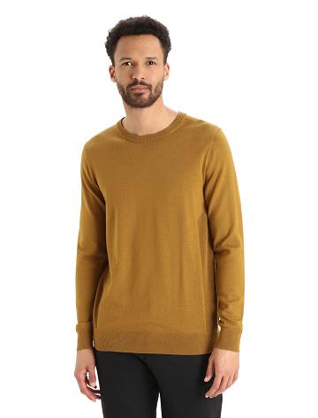 Clove Icebreaker Merino Shearer Crewe Men's Sweaters | AU 1215VRWD